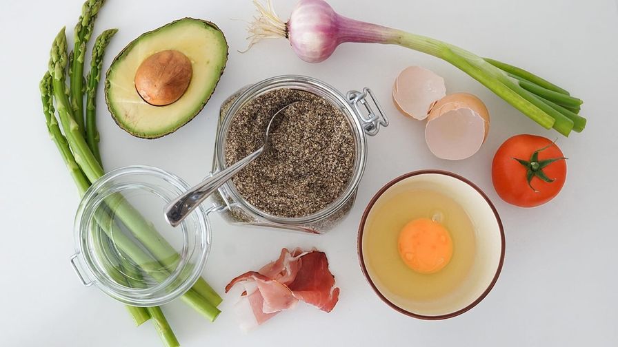 Composición de alimentos y platos asociados a Menú dieta Atkins: semana 1.